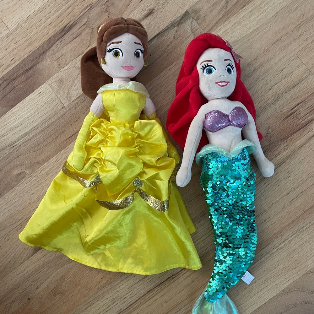 TY Princess Doll Set with Belle and Ariel